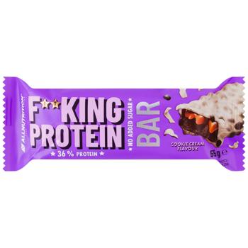 Allnutrition Fitking Delicious Protein Bar with Butter Cookie Flavor 55g - buy, prices for Epicentr FOOD - photo 1