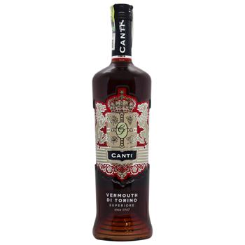 Вермут Canti Vermouth Superior Rosso 18% 1л - купити, ціни на МегаМаркет - фото 1