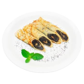 Pancakes with Poppy Seed Filling