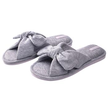 Twins Women's Home Slippers s.36-37 gray bow-cross - buy, prices for Vostorg - photo 3