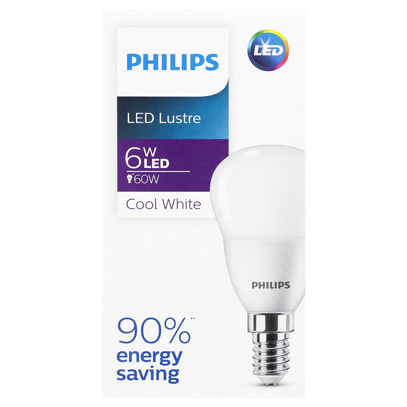 

Лампа Philips LED Р45 6Вт E14