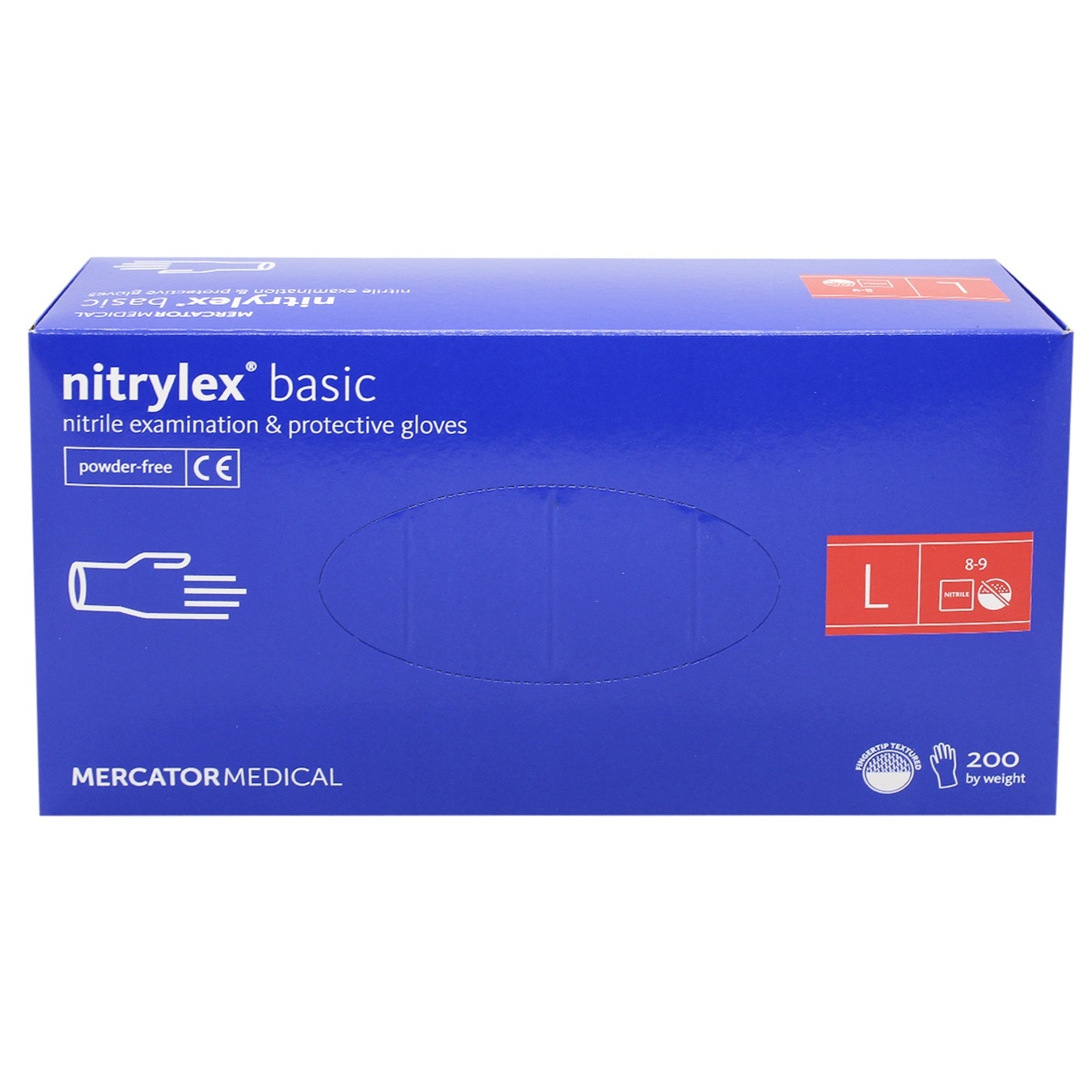

Перчатки Pro Service Nitrilex нитриловые синие L 200шт