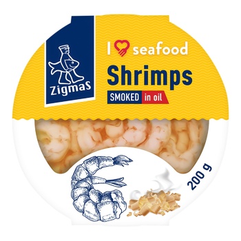 Zigmas Smoked Shrimp in Oil 200g - buy, prices for METRO - photo 2