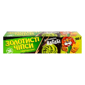 Чипсы Жайвир Золотистые картофельные со вкусом васаби 100г - купить, цены на Эпицентр FOOD - фото 2