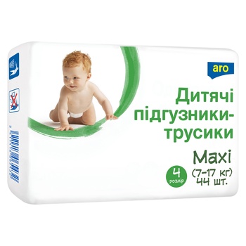 Подгузники-трусики Aro Maxi 4 7-17кг 44шт