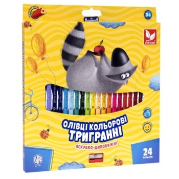 Shkolyaryk Three-sided Color Pencils 24pcs