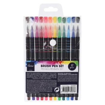 Фломастери-пензлики Artist 12 кольорів - купити, ціни на - фото 1