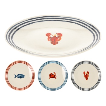 Sea Porcelain Plate 20cm in assortment - buy, prices for - photo 1