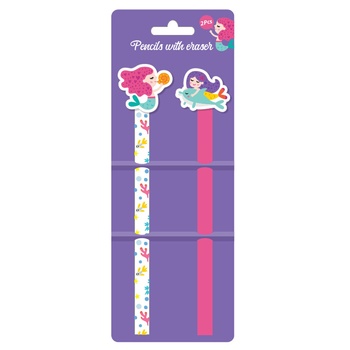 Koopman Mermaid Pencils with Eraser 2pcs - buy, prices for METRO - photo 1