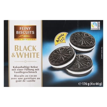 Печенье Feiny Biscuits черно-белое 176г - купить, цены на Auchan - фото 2