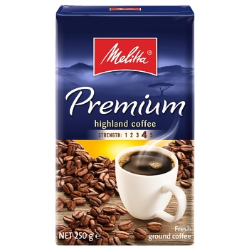 Кофе Melitta Premium молотый жареный 250г - купить, цены на NOVUS - фото 1