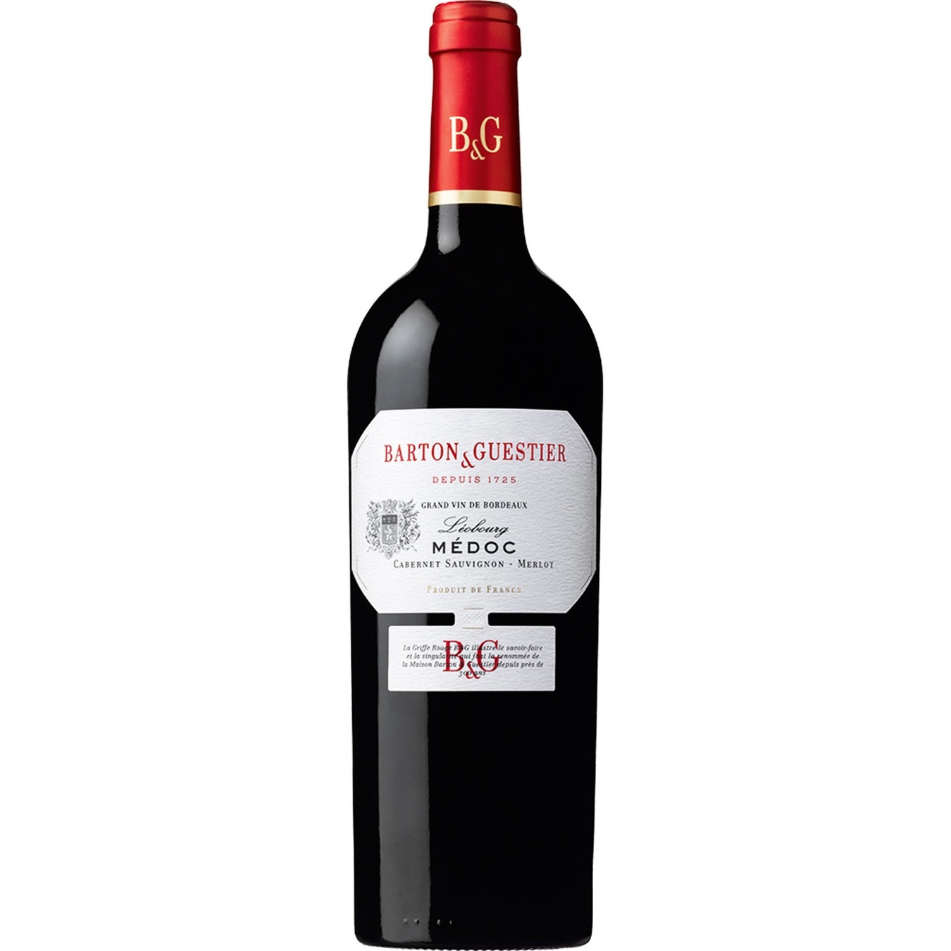 

Вино Barton&Guestier Medoc Cabernet Sauvignon-Merlot красное сухое 12,5% 0,75л