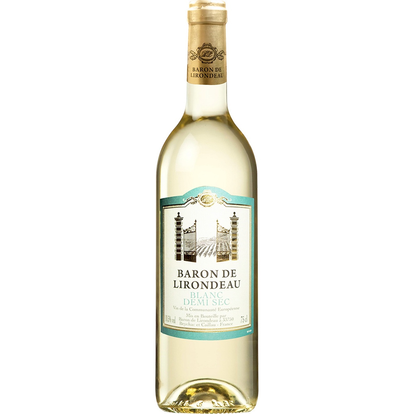 

Вино Baron de Lirondeau белое полусухое 11% 0,75л