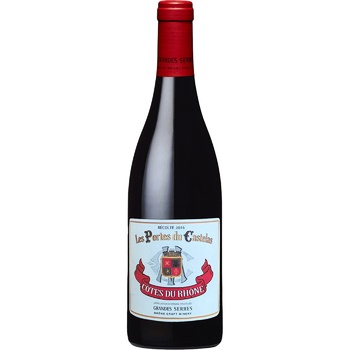 Les Grandes Serres Les Portes du Castelas Red Dry Wine 14.5% 0.75l - buy, prices for Vostorg - photo 1