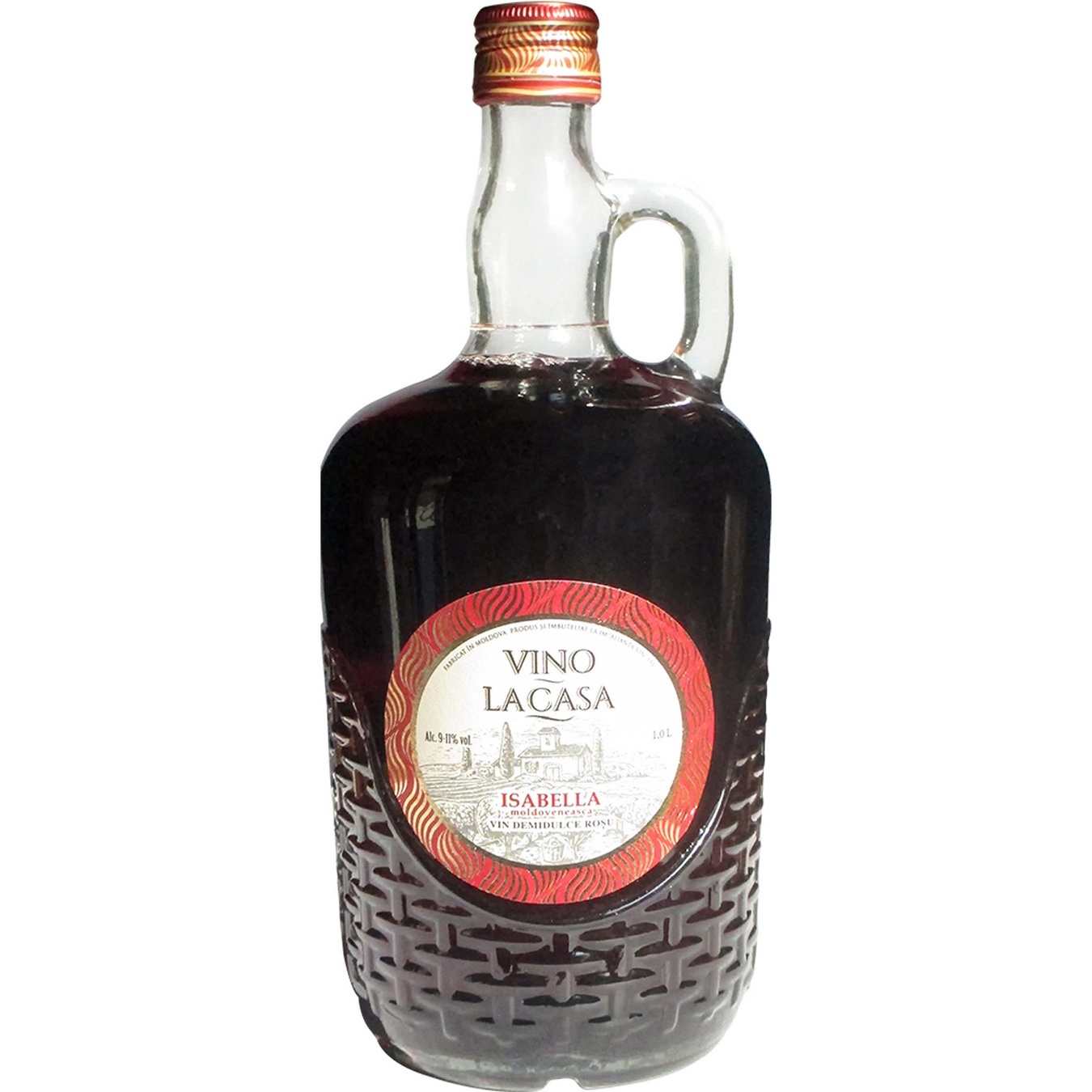 

Вино Vino la Casa Isabella красное полусладкое 11% 1л