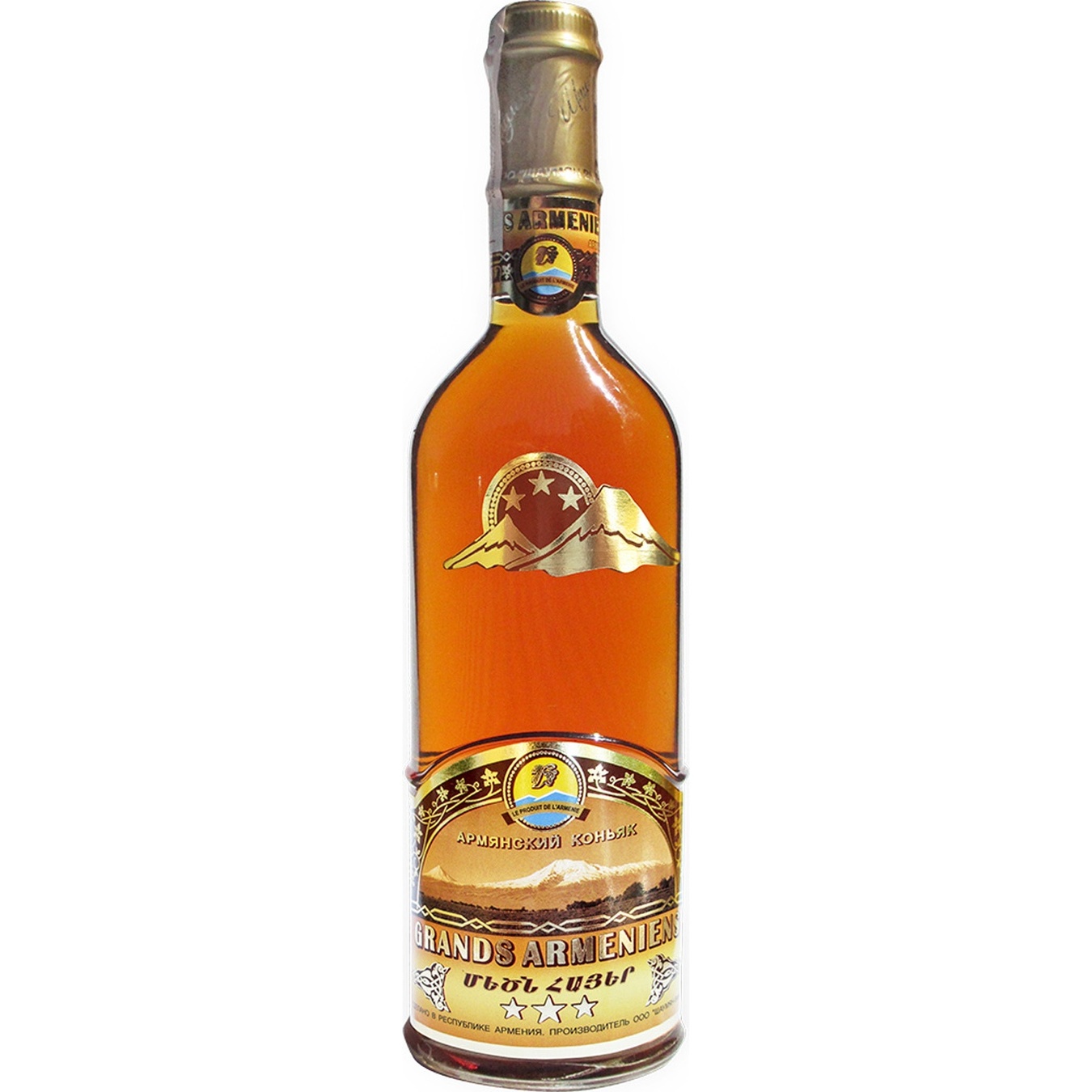 

Коньяк Grands Armeniens 3 звезды 40% 0,5л