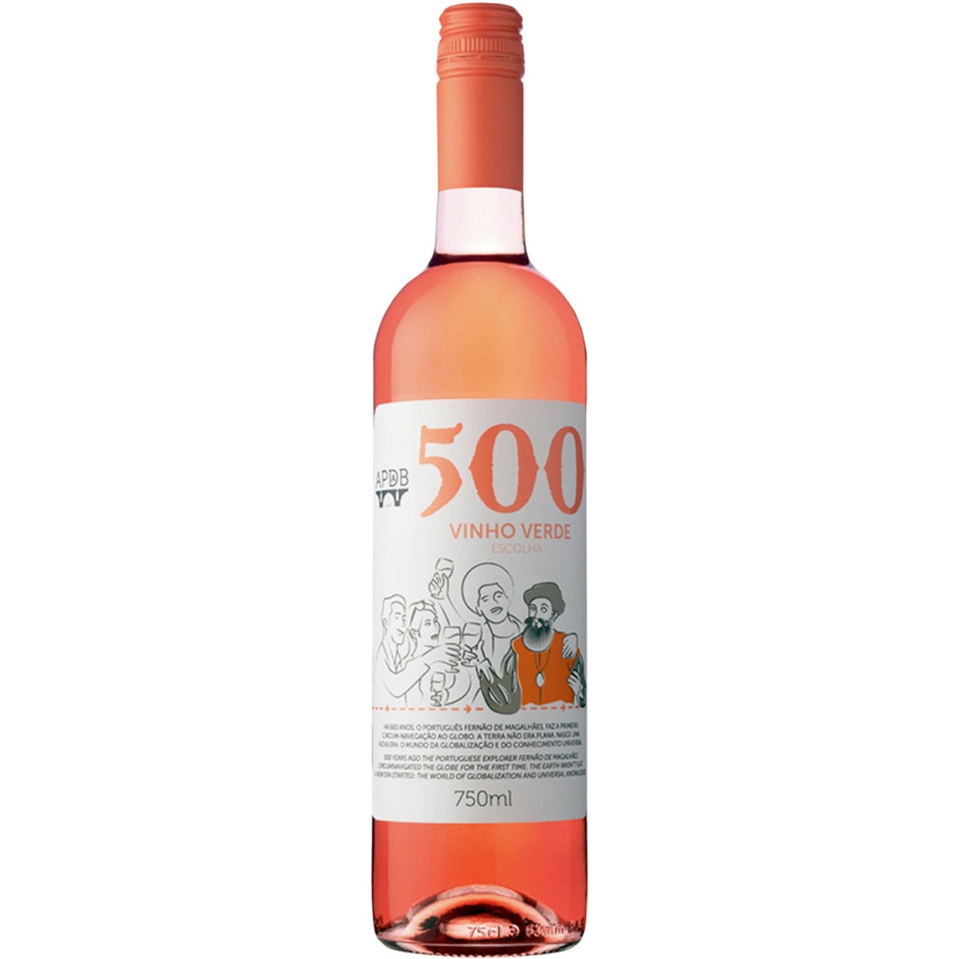 

Вино 500 Vinho Verde розовое полусухое 8,5% 0,75л