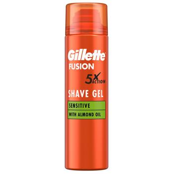 Gillette Fusion 5 Ultra Sensitive Shaving Gel 200ml - buy, prices for NOVUS - photo 1