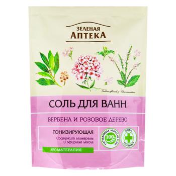 Сіль Green Pharmacy для ванн Вербена та рожеве дерево 500г