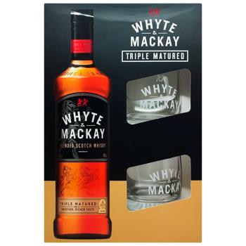 Виски White&Mackay 40% 0,7л + 2 стакана в коробке - купить, цены на - фото 2