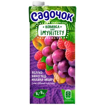 Sadochok for Immunity Apple-Grape-Raspberry-Ginger Juice Drink 0.95l - buy, prices for COSMOS - photo 2