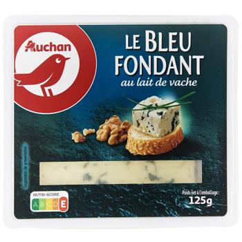 Auchan Le Bleu Fondant Cheese with Mold 34.3% 125g - buy, prices for Auchan - photo 1