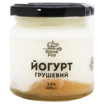 Villa Roz Pear Yougurt 3.5% 200g - buy, prices for ULTRAMARKET - photo 1