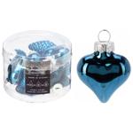 Прикраси ялинкові Koopman 4см 12шт синій