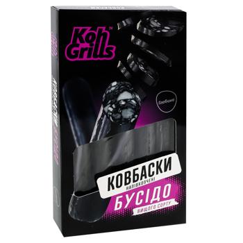 Колбаски Глобино Koh Grills Бусидо полукопченые высший сорт 350г - купить, цены на Auchan - фото 2