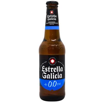 Estrella Galicia Non-alcoholic Beer 0.33l - buy, prices for METRO - photo 1