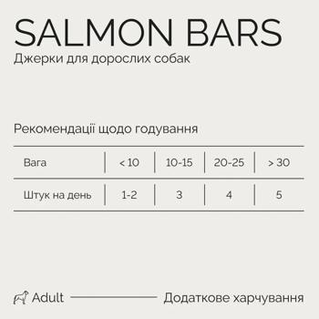 Ласощі для собак Savory Salmon Bars з лососем для шкіри та шерсті 100г - купити, ціни на MasterZoo - фото 2