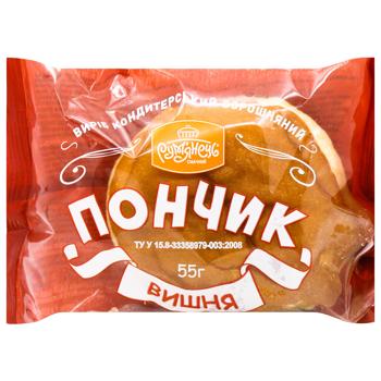 Rumyanets Donut with Cherry Filling 55g - buy, prices for NOVUS - photo 1