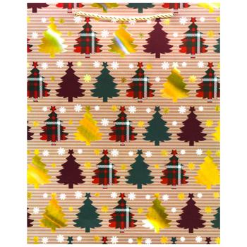 Пакет подарочный Buromax Крафт М 26х32х10см - купить, цены на METRO - фото 3