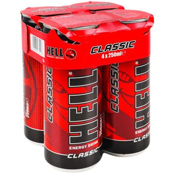 Напій енергетичний Hell Classic 250мл х 4шт - купити, ціни на METRO - фото 2