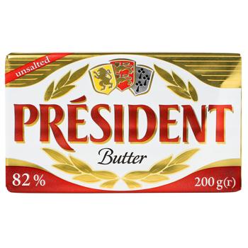 Масло President кисловершкове несолоне 82% 200г - купити, ціни на - фото 3