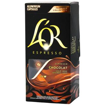 L'OR Espresso Chocolate Coffe Capsules 5.2g*10pcs - buy, prices for Chudo Market - photo 1