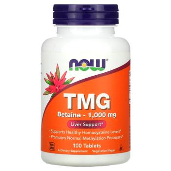 Now Foods TMG Trimethylglycine 1000mg 100 tablets - buy, prices for Biotus - photo 1