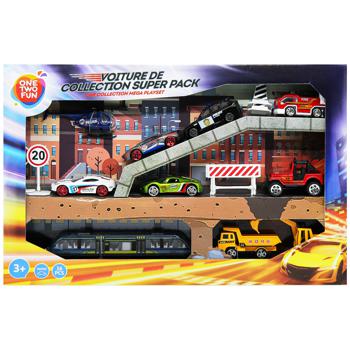 One Two Fun City Set of Cars 1:64 - buy, prices for Auchan - photo 1