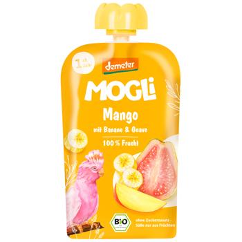Mogli Organic Fruit Puree with Mango, Guava and Banana 100g - buy, prices for WINETIME - photo 1