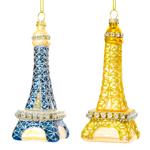 Decoris Eiffel Tower Pendant 5x14cm in assortment