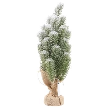 Ялинка Actuel засніжена з LED гірляндою 39см - купити, ціни на Auchan - фото 1