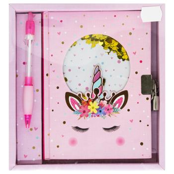 Unicorn Notebook with Lock 56 sheets 190x200x25mm - buy, prices for MegaMarket - photo 1