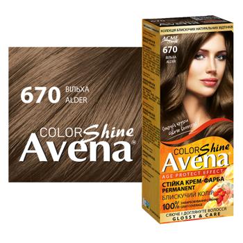 Крем-фарба для волосся стійка AVENA Shine Color 670 Вільха - купити, ціни на - фото 2