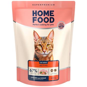 Home Food Dry Food with Chicken and Shrimp for Active Cats 400g - buy, prices for Vostorg - photo 1