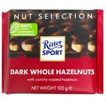 Ritter Sport Dark Chocolate with Whole Hazelnuts 100g