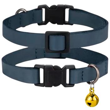 Barksi BronzeDog Crazy шкіряний нашийник для котів XS - синій - купить, цены на MasterZoo - фото 2