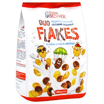 Сніданок сухий Doctor Benner Duo Flakes 200г - купити, ціни на NOVUS - фото 2