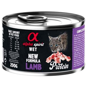 Вологий корм для котів Alpha Spirit Adult 200 г - ягня - купити, ціни на MasterZoo - фото 1