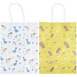 Пакет подарочный Крафт Динозавр 16х22х8см