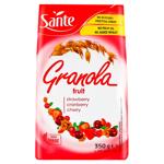 Гранола Sante цільнозернова з полуницею, малиною і журавлиною 350г